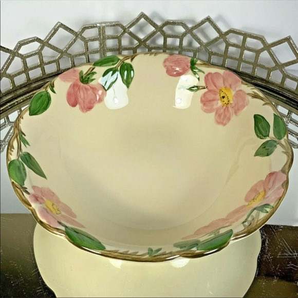 Franciscan Desert Rose 9" Vegetable Serving Bowl Vintage California #N20 - Picture 3 of 8